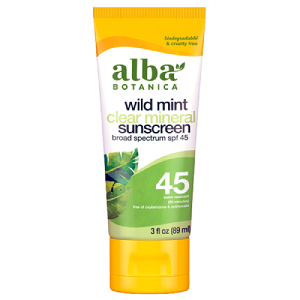 Wild Mint Clear Mineral Sunscreen - SPF 45