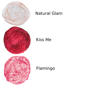 Natural Lip Gloss - Colour Chart