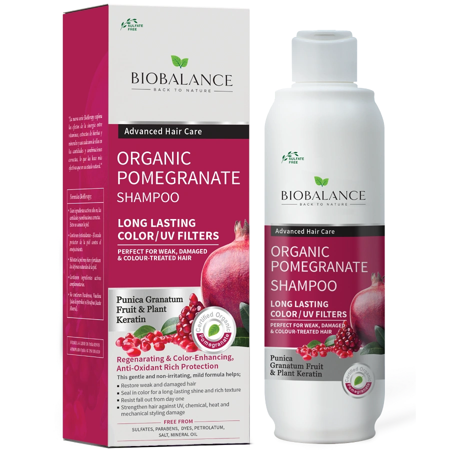 BioBalance - Organic Pomegranate Shampoo - Lasting Colour