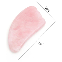 Faire - Gua Sha Pink Horn Shade Jade Stone