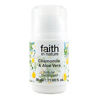 Faith In Nature - Roll-On Crystal Deodorant - Chamomile & Aloe Vera