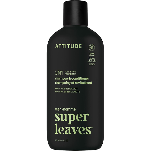 Attitude Men's Super Leaves Fortifying 2 in 1 Shampoo & Conditioner Men's Super Leaves Fortifying 2 in 1 Shampoo & Conditioner
